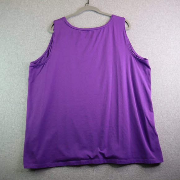 Catherines Camisole Tank Top Womens 3X Purple Suprema Collection Stretch Layers - Picture 12 of 13